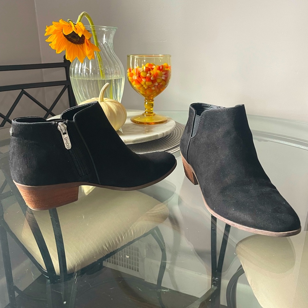 Circus Black Suede Booties 6 1/2